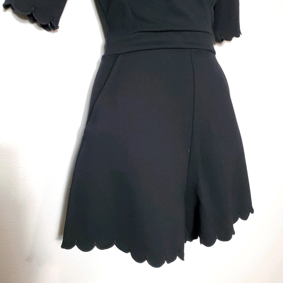 French Connection Beau Scallop-Trim Romper - US 4 - Picture 9 of 11